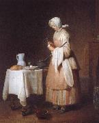 Jean Baptiste Simeon Chardin Barnjungfrun oil painting reproduction